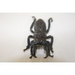 A bronze stag beetle. 6cm