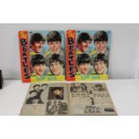 Three vintage American Beatles scrap books
