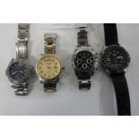 Four assorted watches (as found)