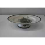 A Spode Christmas tree cake stand d27cm