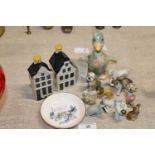 A small selection of collectable ceramics including disney Whimsies and KLM by Bols 1575