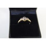 A 9ct gold trilogy ring size O