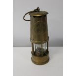 An Eccles brass miners lamp