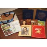 A selection of box set records & vintage gardening books Collection Only