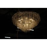 A stylish glass drop ceiling light in GWO Collection Only