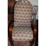 A quality 1930's period bent wood armchair. Collection Only