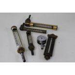 A selection of assorted thermometers & gauges