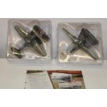 Two boxed Atlas WW2 plane models