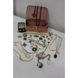 A selection of vintage costume jewellery