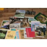 A selection of steam train related books