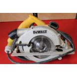 A Dewalt 110v circular saw