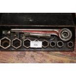 A vintage Accles & Pollock socket set