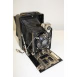 A vintage folding plate camera