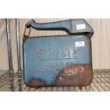 A vintage Eversure petrol can