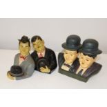 Two Laurel & Hardy figures