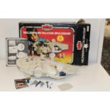 A boxed 1980's Star Wars Millennium Falcon spaceship