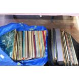 A large selection of mixed genre LP records
