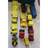 A job lot of play worn die-cast models