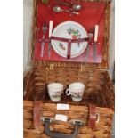 A vintage Brexton two person picnic set