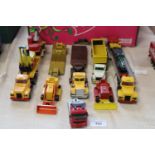 A job lot of play worn die-cast models