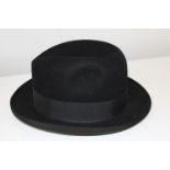 A vintage Dunn & Co London fedora hat