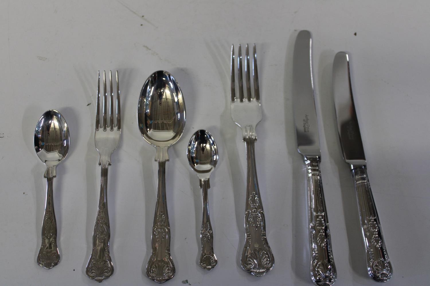 A good selection of Arthur Price "King's pattern cutlery 42 pieces ( 6 of each)