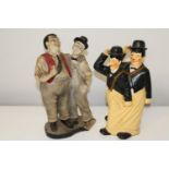 Two large Laurel & Hardy figures