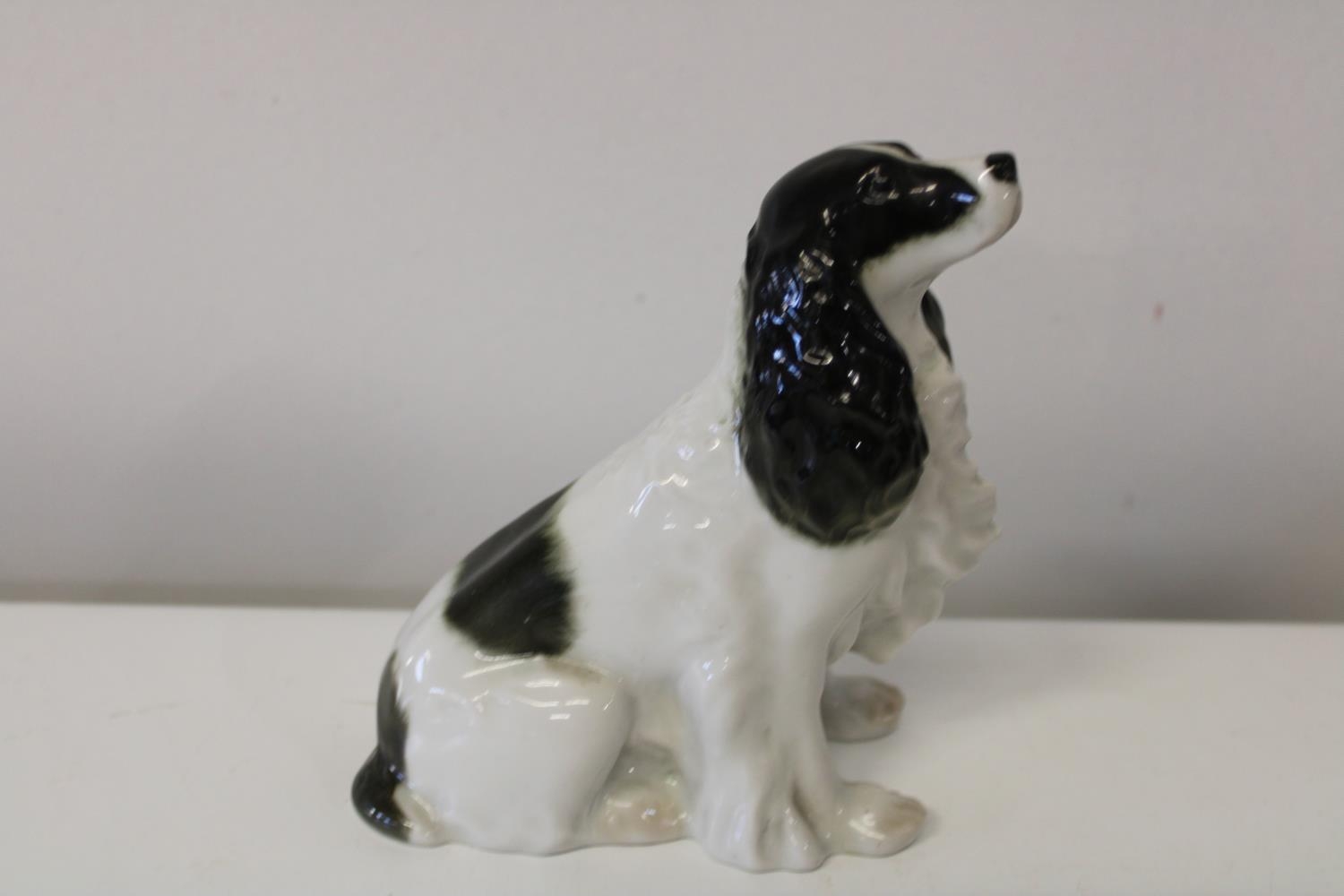 A USSR Lomonov Spaniel figure 15cm x 13cm