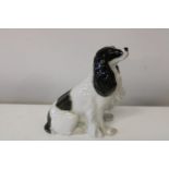 A USSR Lomonov Spaniel figure 15cm x 13cm