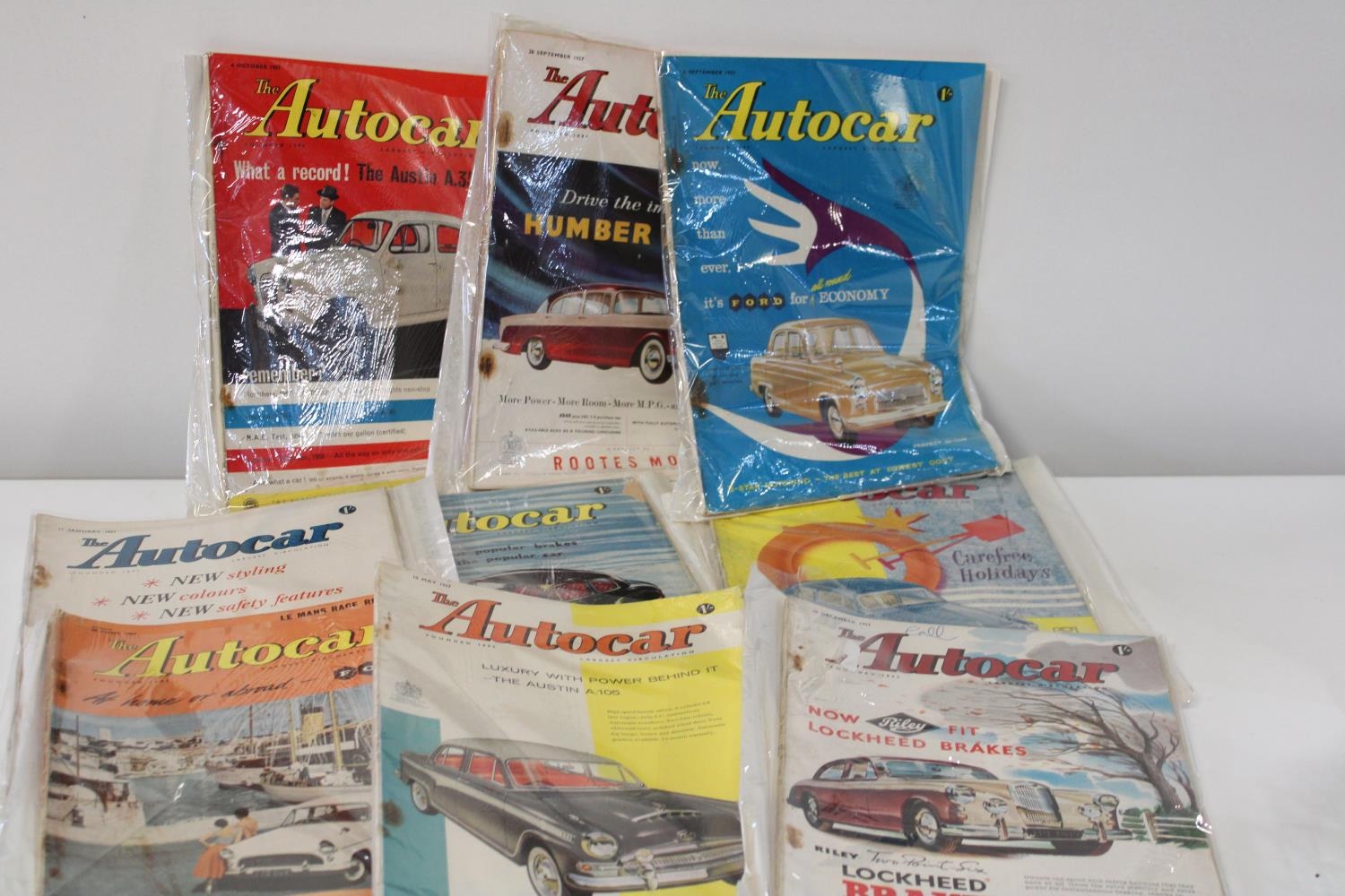 A job lot of Autocar magazines from 1957