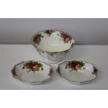 Three Royal Albert OCR pieces