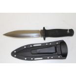 A Military grade cold steel combat knife in kydex sheath Knife 25cm in length