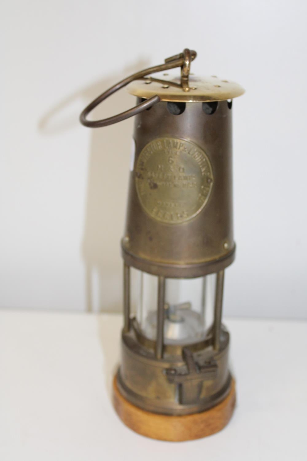 A vintage Eccles miners lamp