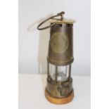 A vintage Eccles miners lamp