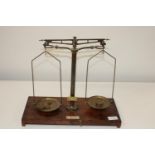 A set of vintage scales and weights for Reynolds & Branson Ltd of Leeds