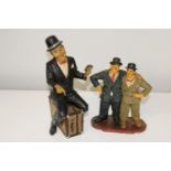 Two Laurel & Hardy figures