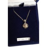 A 925 silver pendant & chain