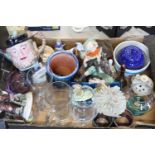 A job lot of assorted ceramics & other items