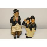 Four Laurel & Hardy figures