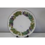 A Royal Doulton "vine harvest" cake plate 28cm in dia