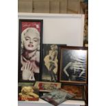 A large selection of Marilyn Monroe prints & artwork etc Collection Only