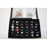 A large selection of costume dress rings