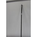 A Sterling silver topped ebonised walking stick 92cm in length