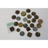 Twenty four assorted colliery mining pit tokens