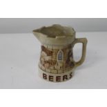 A vintage castle beer jug (as found)