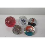 A selection of paper weights