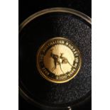 A 24ct gold 1/20th of an ounce Australian $5.00 proof coin 1.6 grams