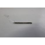 A hallmarked Sterling silver cocktail swizzle stick 8cm