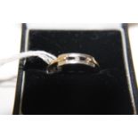 A 9ct yellow & white gold diamond solitaire ring