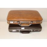 Two vintage American attache cases